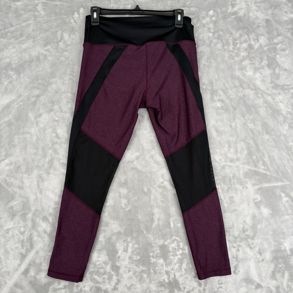 Z by Zella Womens Medium Crop Capri Leggings Active Workout Fitness Gym Mesh - Picture 3 of 12